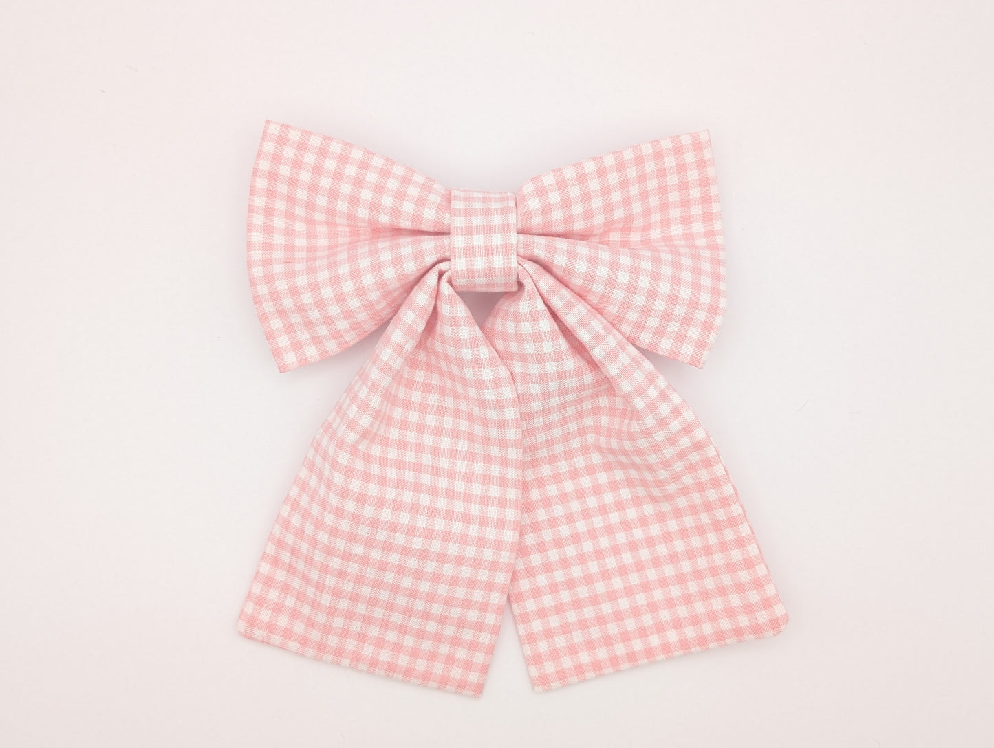 Blush Gingham Hairbow