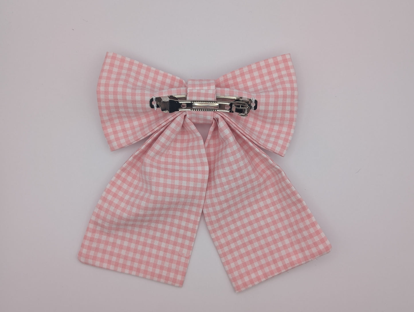 Blush Gingham Hairbow