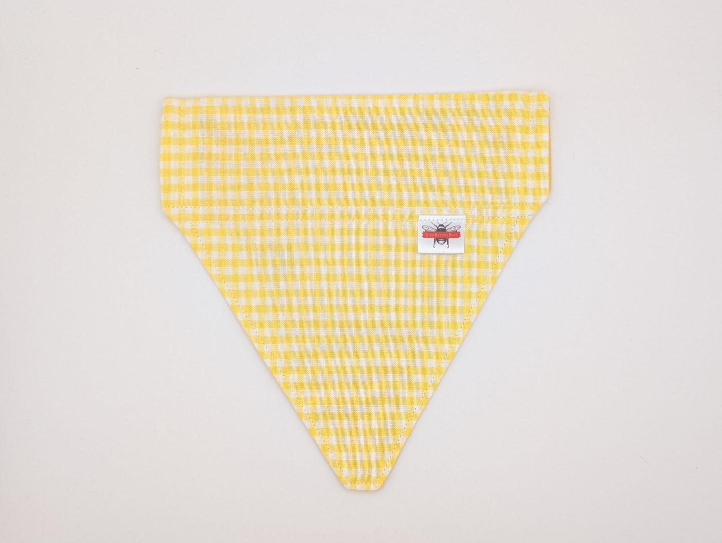 Butter Gingham Slip On Bandana