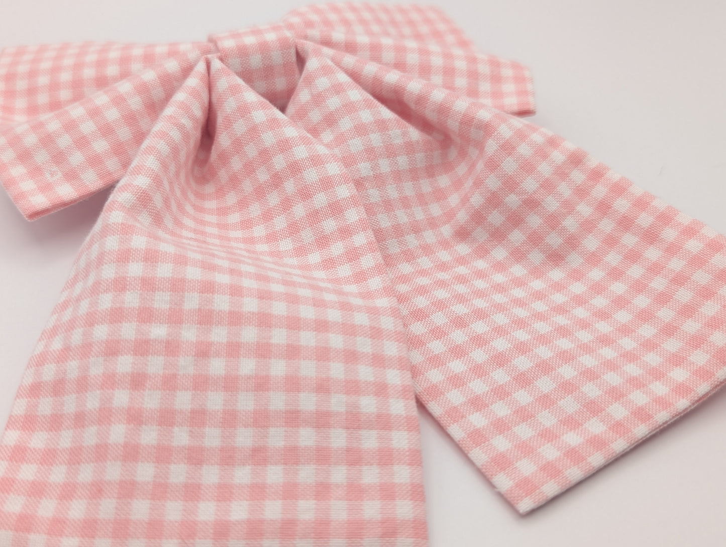 Blush Gingham Hairbow