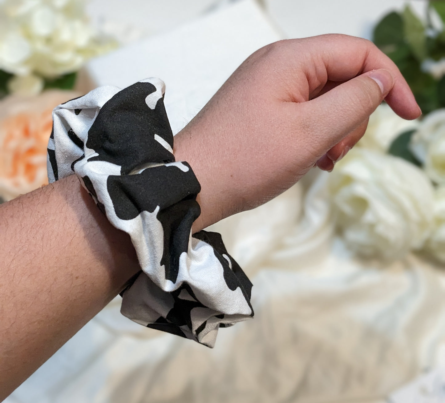 Cow Scrunchie