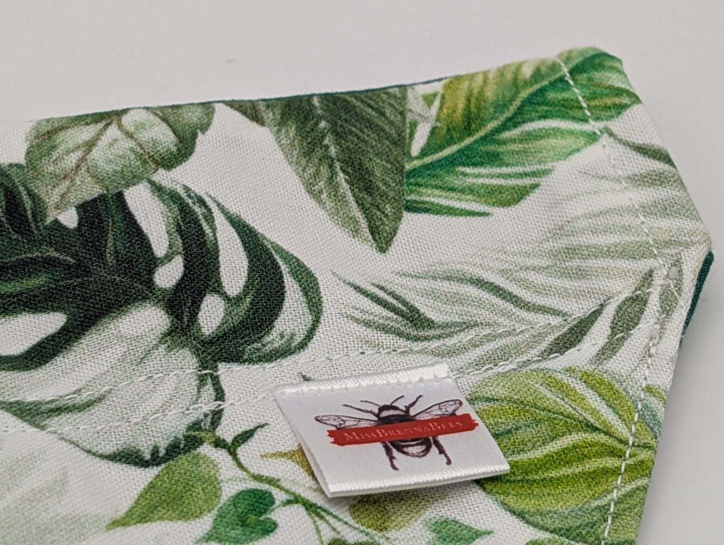 Monstera Slip On Bandana