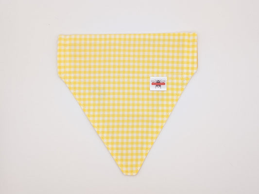 Butter Gingham Slip On Bandana