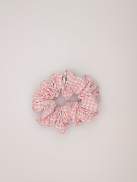 Blush Gingham Scrunchie