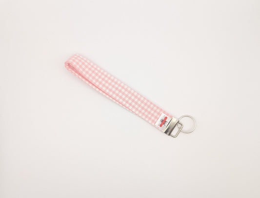 Blush Gingham Keychain