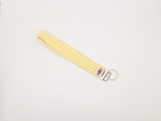 Butter Gingham Keychain