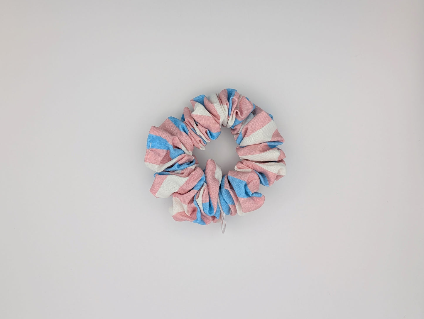 Trans Flag Scrunchie