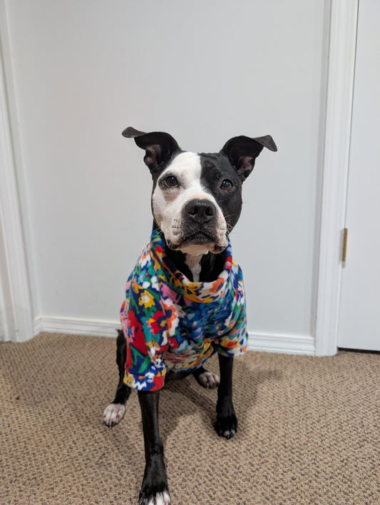 Abstract Floral Sweater