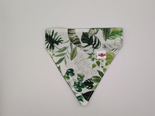 Monstera Slip On Bandana